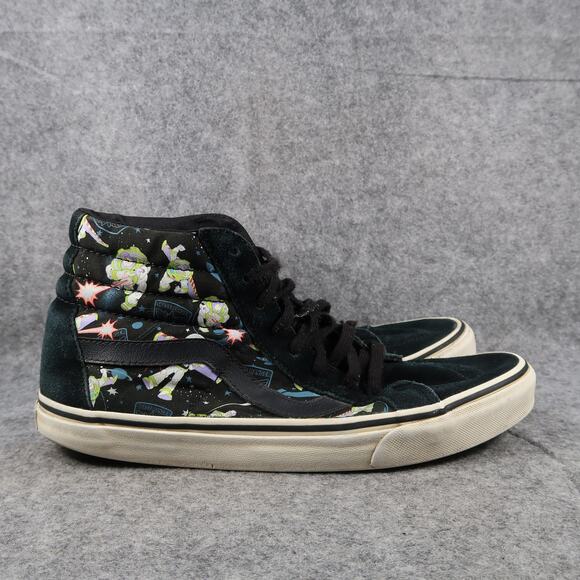 Vans Other - Vans Shoes Mens 10.5 Toy Story Sneakers Sk8 Hi Buzz Lightyear Suede Canvas Black